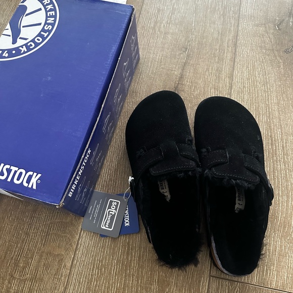 Birkenstock Boston shearling in black - Picture 3 of 6
